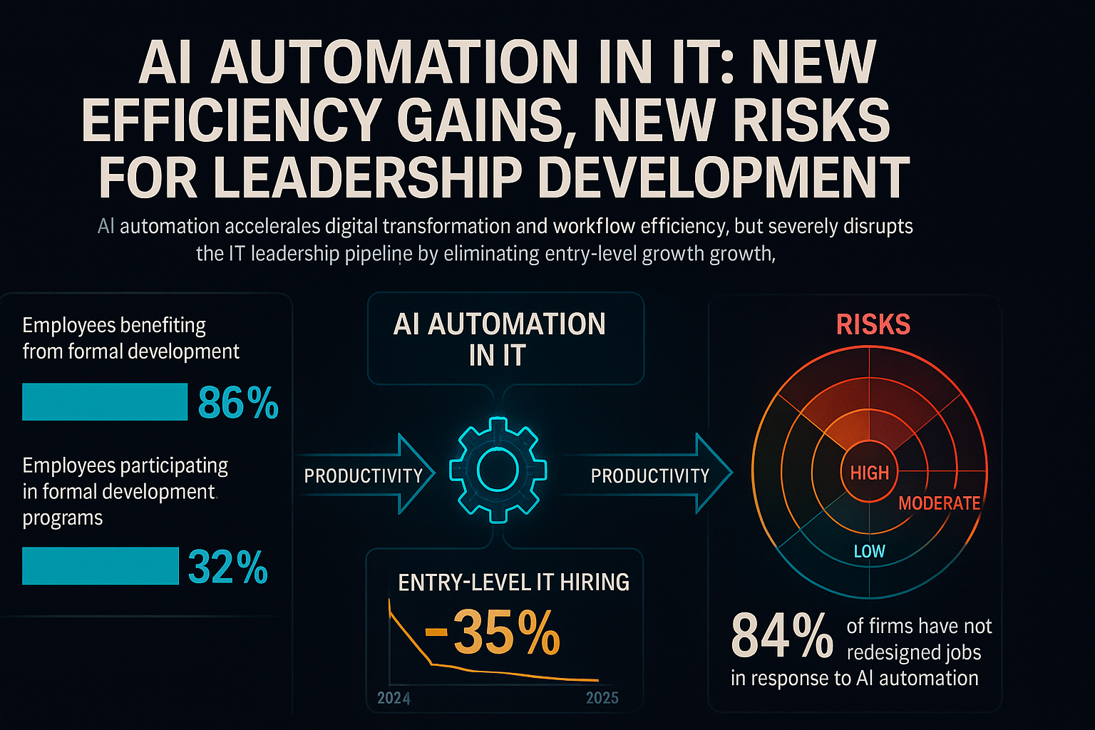 AI Automation in IT: New Efficiency Gains, New Risks for Leadership Development