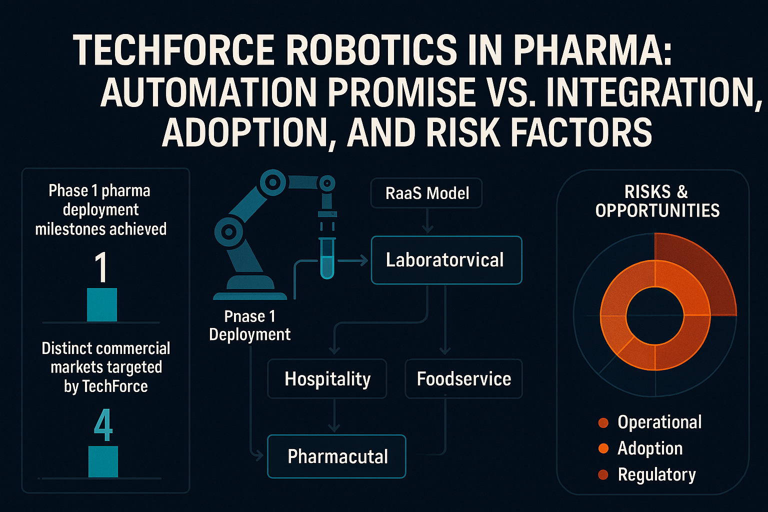 TechForce Robotics in Pharma: Automation Promise vs. Integration, Adoption, and Risk Factors